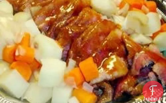 Corned Beef Glacé Aux Lentilles