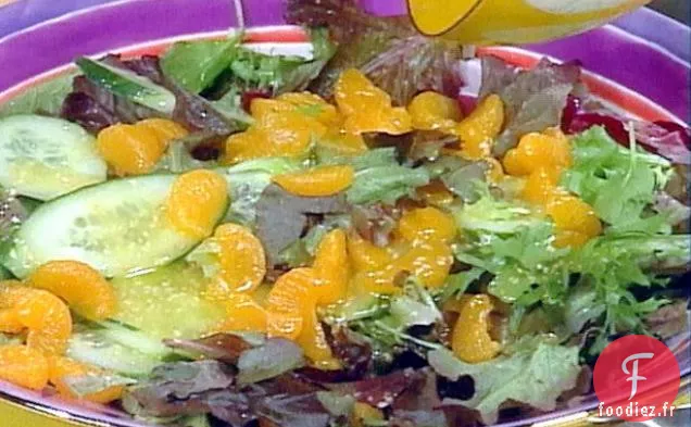 Salade de Légumes Verts Mélangés aux Mandarines