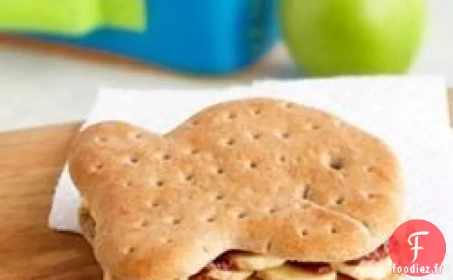 PB et J avec des Sandwichs à la banane