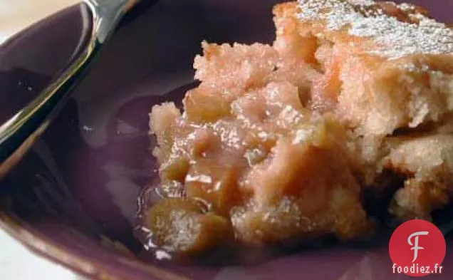 Gâteau au Pudding à la Rhubarbe