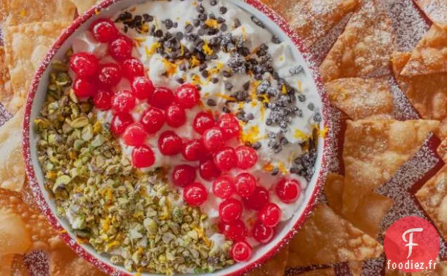 Copeaux de Cannoli Déconstruits et Trempette