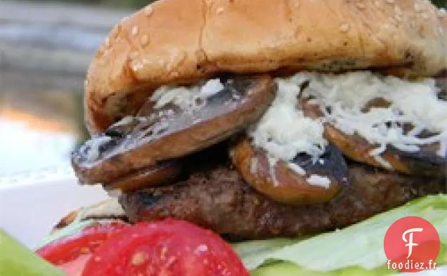 Hamburgers Suisses aux Champignons Grillés