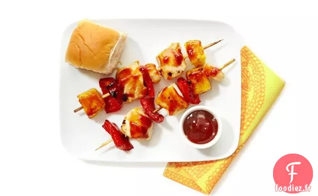 Brochettes de Poulet Hawaïennes