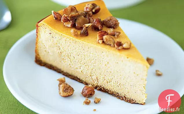 Gâteau au Fromage à la Citrouille aux Noisettes Glacées