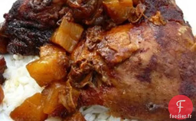 Prenez La Nuit Du Poulet À L'Ananas à la Mijoteuse