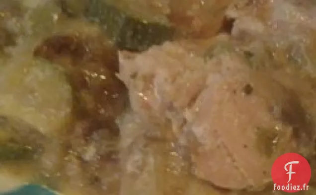 Cocotte de Poulet Mijoteuse et Farce
