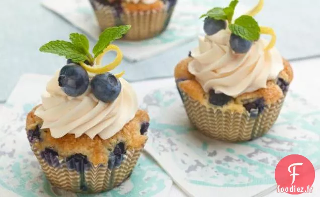 Cupcakes au Citron et aux myrtilles de Missy's