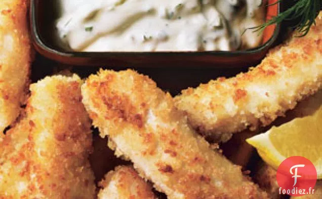 Bâtonnets De Flétan Sauce Tartare Aneth-câpres