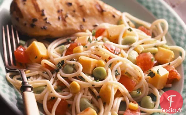 Mélange de Spaghettis et Légumes
