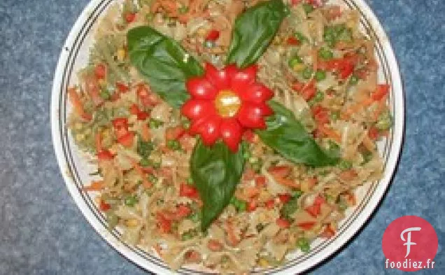 Salade de Pâtes à la Moutarde et aux Légumes