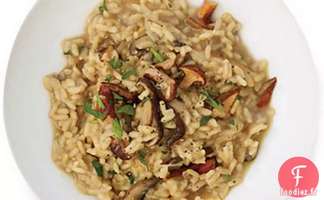 Risotto aux Champignons Sauvages et au Vin Rouge