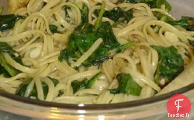 Linguine aux Épinards et au Brie