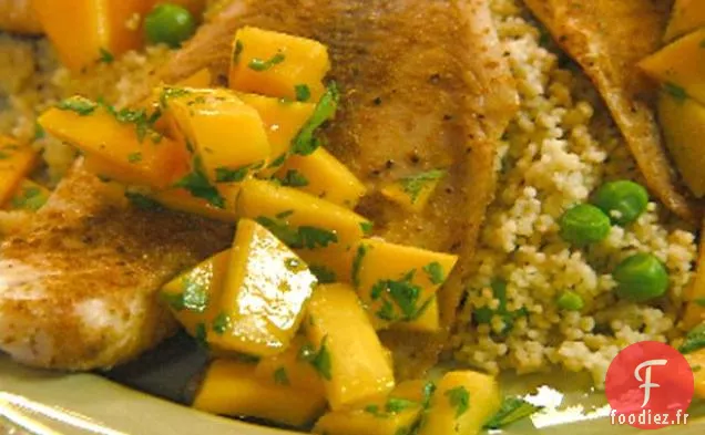 Tilapia Marocain au Cumin, Mangue et Coriandre