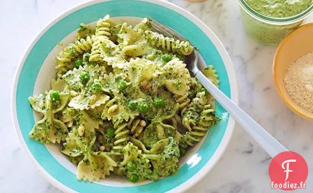 Pâtes, Pesto et petits Pois