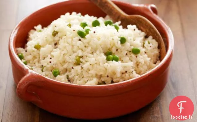 Pilaf de Riz Basmati aux Petits Pois