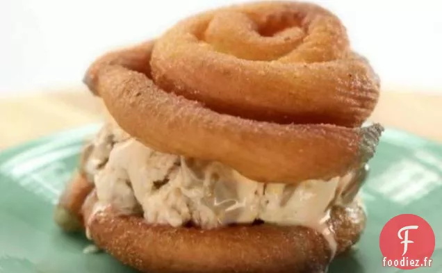 Sandwichs au Gâteau Chunnel avec Glace au Dulce de Leche