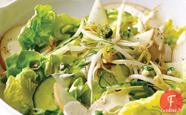 Salade de Poulet Asiatique avec Vinaigrette au Wasabi