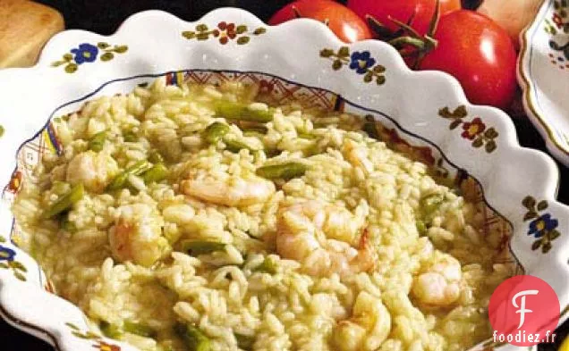 Risotto aux Crevettes et Asperges