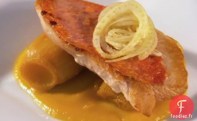 Fenouil Braisé et Poisson de Lagon Pêché à la Ligne