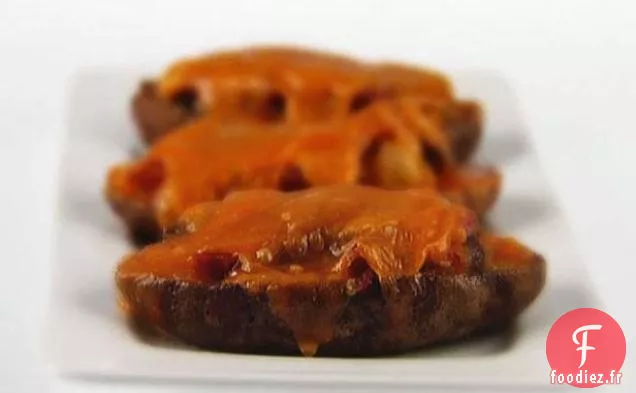 Pommes de terre cuites deux fois aux Champignons et au Prosciutto