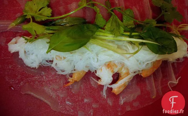 Rouleaux D'Été À La Vietnamienne Aux Crevettes Ou Au Tofu