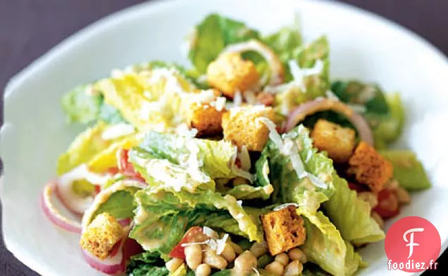 Salade César Crémeuse aux Haricots Blancs