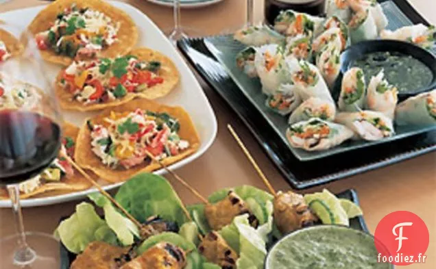 Rouleaux de Papier de Riz aux Crevettes avec Sauce Vietnamienne