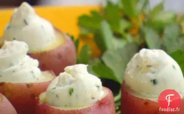 Pommes De Terre Nouvelles Farcies au Fromage à la Crème