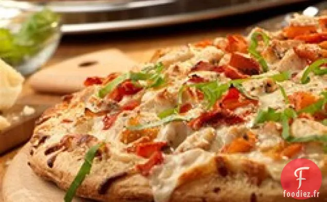 Pizza Au Poulet Blanc