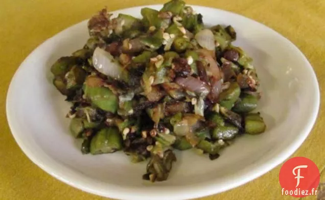 Sauté de Gombo et d'Oignon