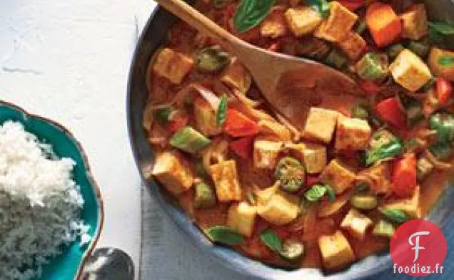 Tofu Et Curry De Légumes Au Riz