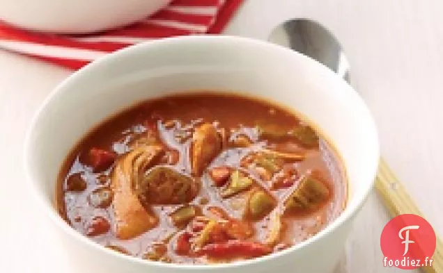 Gumbo Au Poulet Et À L'Andouille