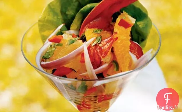 Martinis de Homard avec Salsa aux Agrumes