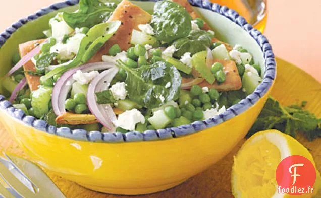 Pain Pita et Salade de Pois