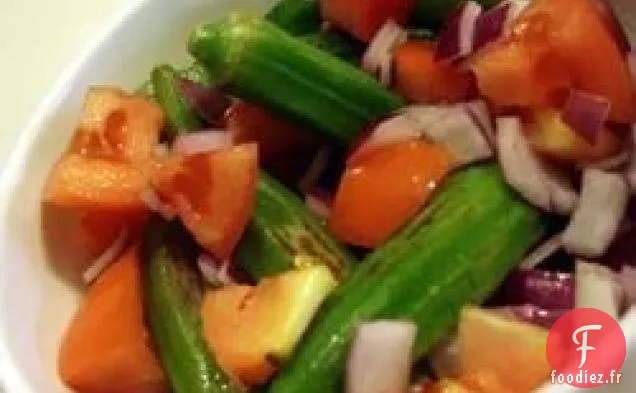 Salade de Gombo Grillée