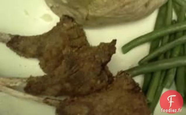 Côtelettes d'Agneau Panées Marinées au Romarin et à l'Ail