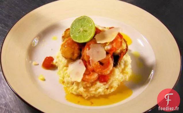 Risotto au Homard et aux Crevettes