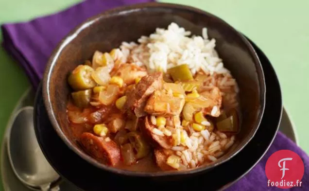 Soupe Au Poulet Cajun Et À L'Andouille