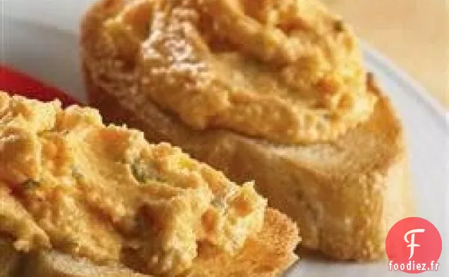 Tartinade au Cheddar au Champagne