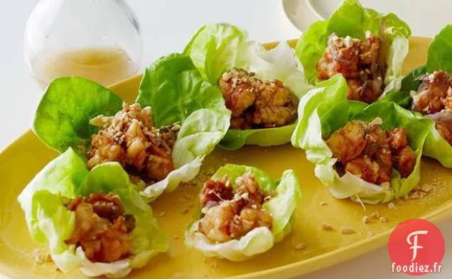 Wraps de Laitue Bibb et Crevettes