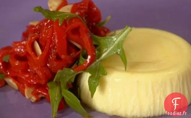 Parmigiano Sformato aux Poivrons Piquillo et Amandes