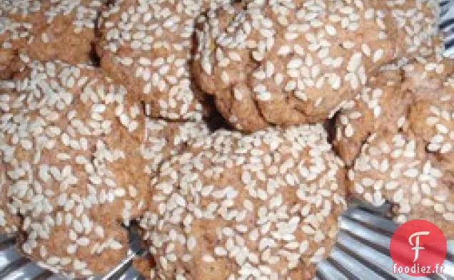 Biscuits au Sésame au Vin Rouge