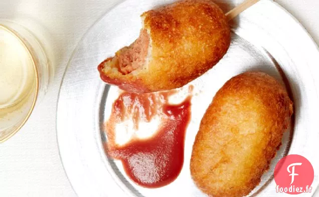 Mini Chiens de Maïs à la Moutarde aux Canneberges