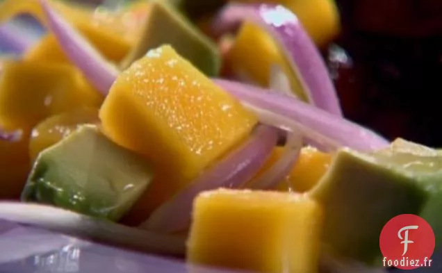 Salade à la Mangue et à l'Avocat