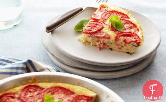 Quiche Caprese Sans Croûte
