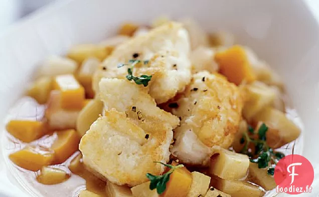 Sauté de Flétan et Récolte d'automne