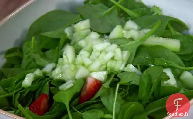 Salade d'Épinards et de Fraises
