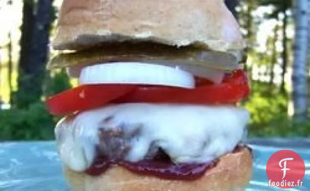 Hamburgers au Fromage Bleu Jalapeno