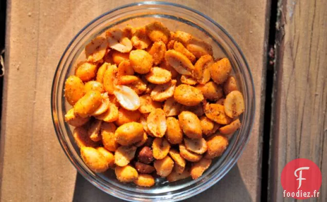 Cacahuètes Grillées au Chili Et au Citron Vert