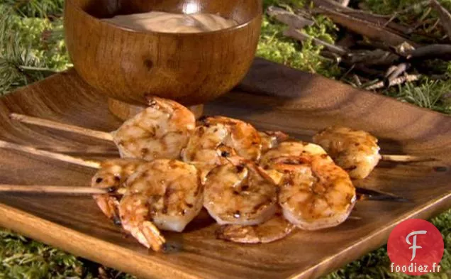 Crevettes Grillées à la Mayo à l'Ail